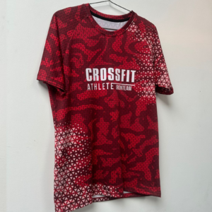 Camiseta crossfit militar roja