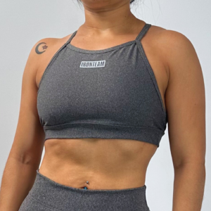 Top tiras Gris